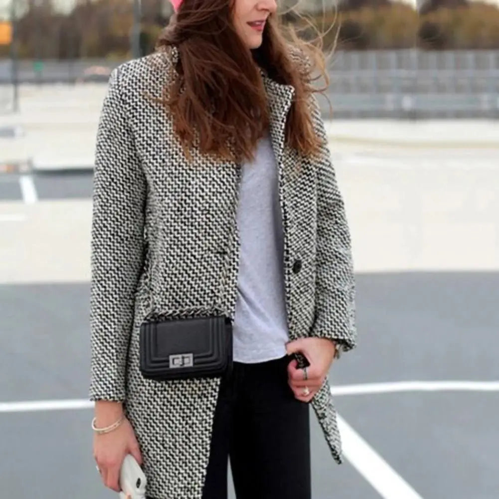 Lex | Long wool jacket coat