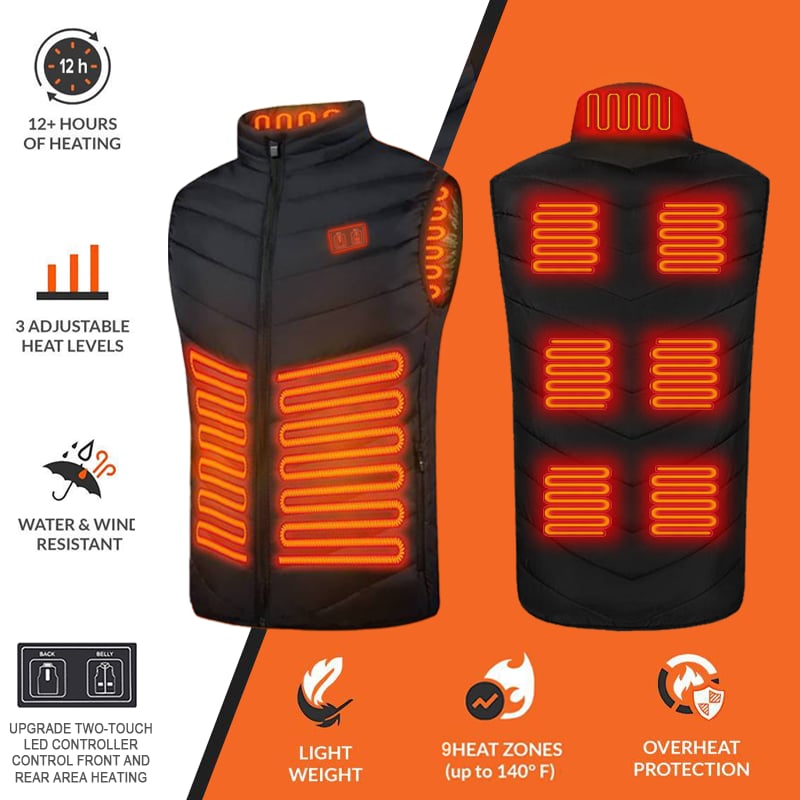 Joshua | Two touch LED controller heated vest