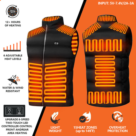 Joshua | Two touch LED controller heated vest