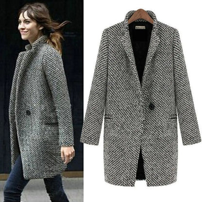 Lex | Long wool jacket coat