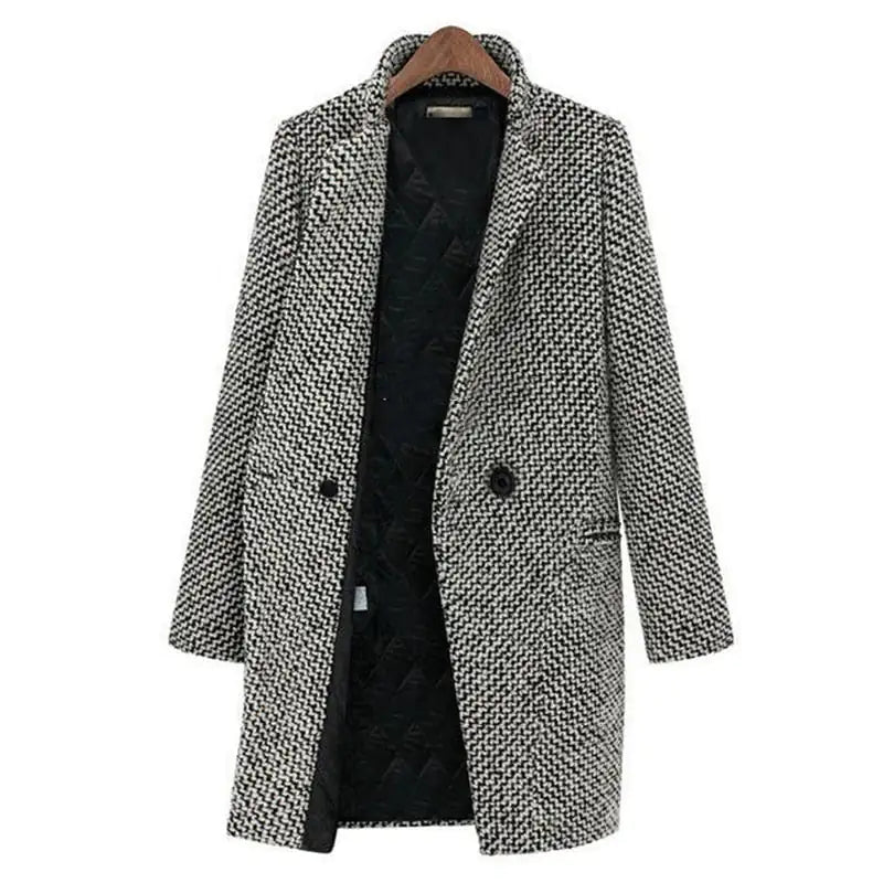 Lex | Long wool jacket coat